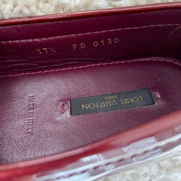 Louis Vuitton Burgundy Amarante Vernis Leather Oxford Loafers with original box - Picture 7 of 7